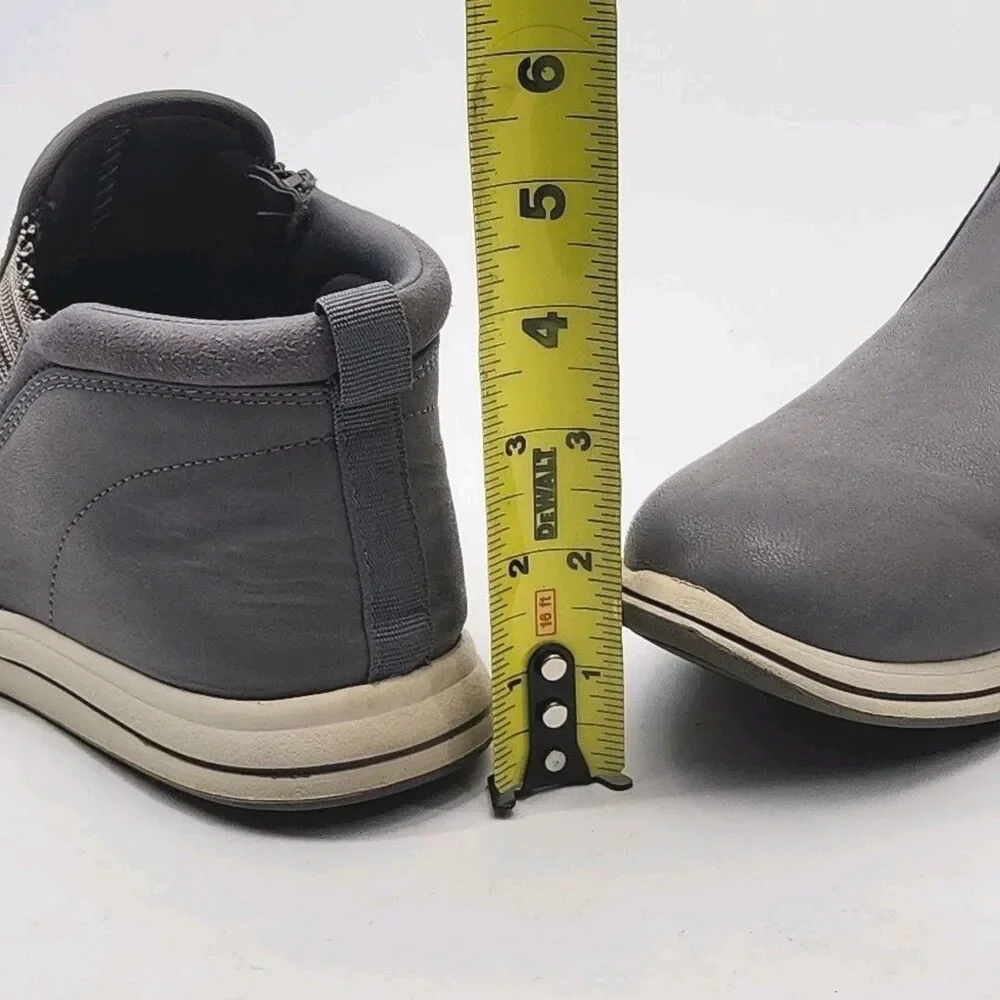 Clarks Cloudsteppers Ankle Boot Shoe Breeze Clover Bootie Gray Women Sz 8.5 Zip
